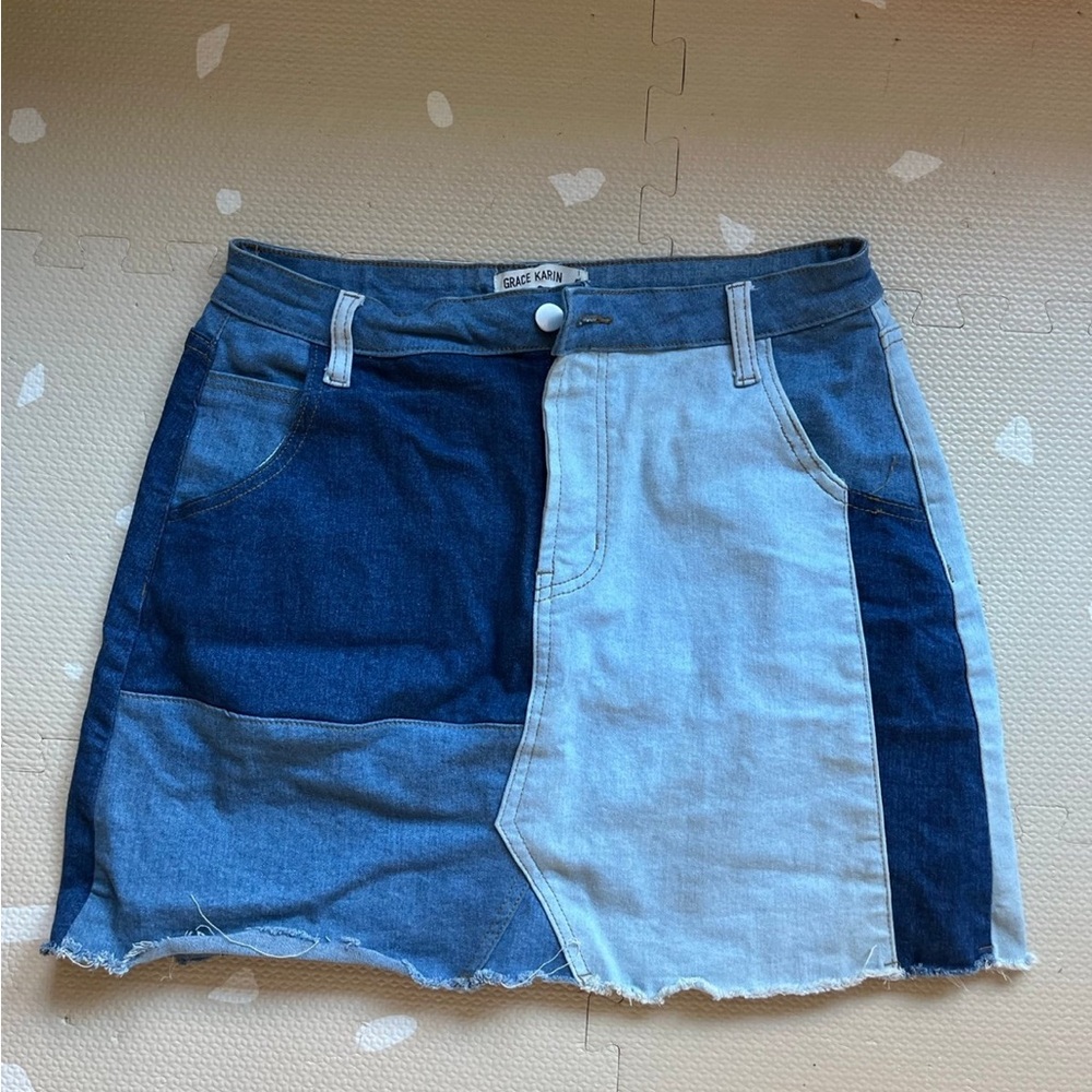Boutique denim skirt